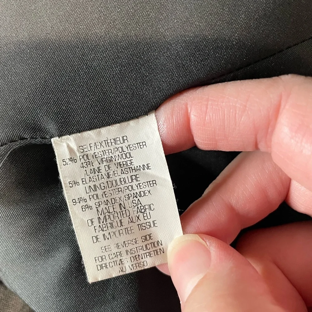 Theory blazer Gabe urban virgin wool jacket women’s size 12 gray career wear - Picture 5 of 5